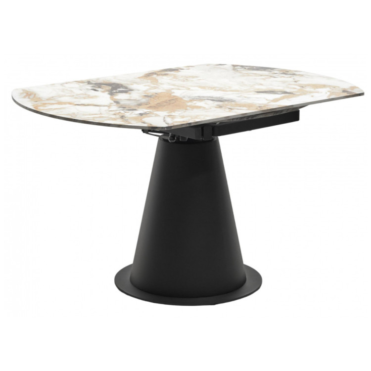 Керамические столы поворотный Teramo 135 gloss grand jade solid ceramic / бронзовый