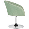 DOBRIN EDISON дизайнерское кресло с регулировкой по высоте с обивкой тканью велюр, цвет мятный