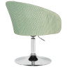DOBRIN EDISON дизайнерское кресло с регулировкой по высоте с обивкой тканью велюр, цвет мятный