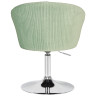 DOBRIN EDISON дизайнерское кресло с регулировкой по высоте с обивкой тканью велюр, цвет мятный