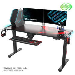 Стол для для компьютера c электрической регулировкой по высоте и RGB-подсветкой EUREKA ERK-EGD-S62B
