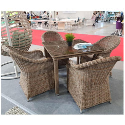 Комплект мебели T257B/Y490 Beige (4+1)