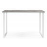 Деревянные столы Лиман 120 x 80 бетон светлый / белый матовый
