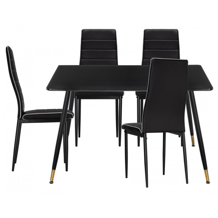 УРАС обеденная группа в современном стиле, цвет черный УРАС обеденная группа в современном стиле, цвет черный