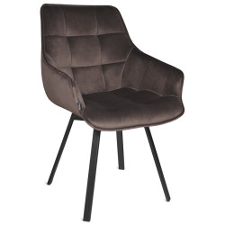 EMILE черный кофе / черный Стул-кресло