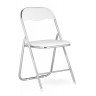 Стулья на металлокаркасе Fold 1 складной white / chrome