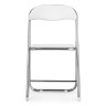 Стулья на металлокаркасе Fold 1 складной white / chrome