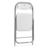 Стулья на металлокаркасе Fold 1 складной white / chrome