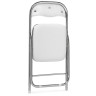 Стулья на металлокаркасе Fold 1 складной white / chrome
