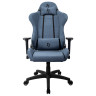 Компьютерное кресло для геймеров AROZZI TORRETTA с мягкой тканевой обивкой синего цвета