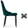 Стулья Kora green / black