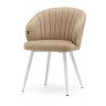 БЭНБУ стул с обивкой тканью велюр, цвет velutto 05 / белый