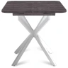 Обеденные столы Стол Твист раздвижной (100+30) камень темный / опоры белые