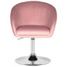 DOBRIN EDISON дизайнерское кресло с регулировкой по высоте с обивкой тканью велюр, цвет розовый