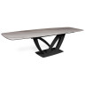 ENZO большой обеденный стол с раздвижной керамической столешницей, две выдвижные торцевые вставки, max длина 280 см