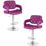 Полубарные стулья Набор 2 шт Стул барный DOBRIN TIESTO, фиолетовый