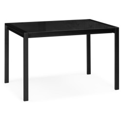 Линдисфарн 120(170)х80х75 черный кухонный стол