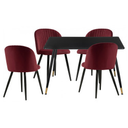 Cельда black / wine red