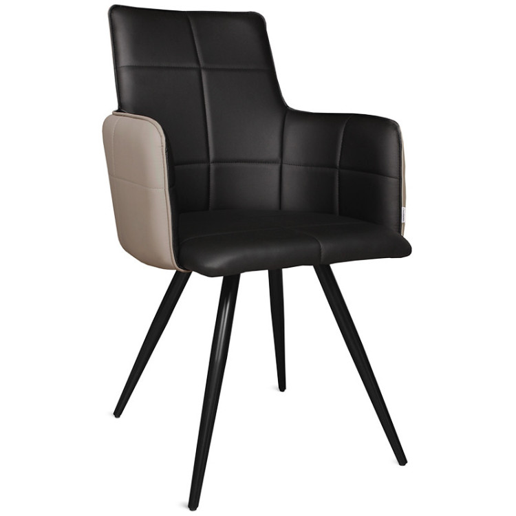 DIEGO дизайнерский стул-кресло, комбинированная обивка экокожа