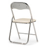 Стулья на металлокаркасе Fold 1 складной beige / chrome