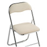 Стулья на металлокаркасе Fold 1 складной beige / chrome