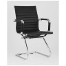 Офисные стулья TopChairs Visit черное в обивке из экокожи