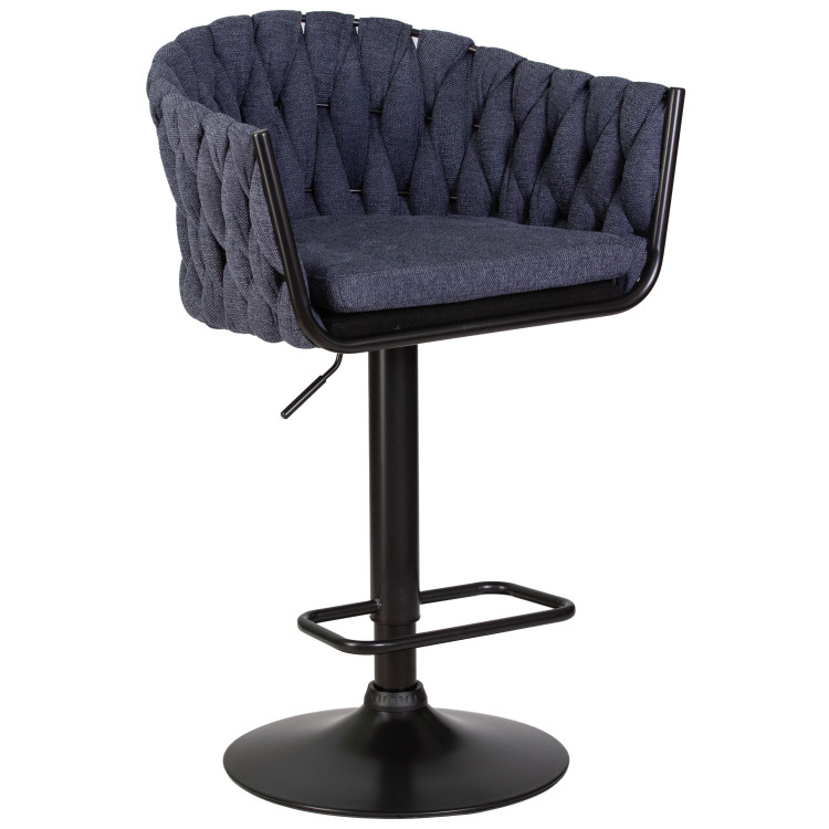 Полубарные стулья Стул барный DOBRIN LEON, синяя ткань (LAR-275-29)
