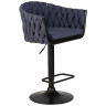 Полубарные стулья Стул барный DOBRIN LEON, синяя ткань (LAR-275-29)