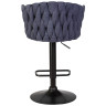Полубарные стулья Стул барный DOBRIN LEON, синяя ткань (LAR-275-29)