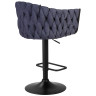 Полубарные стулья Стул барный DOBRIN LEON, синяя ткань (LAR-275-29)