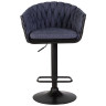 Полубарные стулья Стул барный DOBRIN LEON, синяя ткань (LAR-275-29)