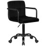 Офисные кресла Офисное кресло для персонала DOBRIN TERRY BLACK, черный велюр (MJ9-101)
