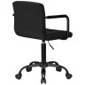 Офисные кресла Офисное кресло для персонала DOBRIN TERRY BLACK, черный велюр (MJ9-101)