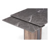Керамические столы Саливан 180x90 nero marquina / дуб бомонд лофт
