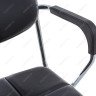 Металлический офисный стул Iso Lux чёрный с подлокотниками