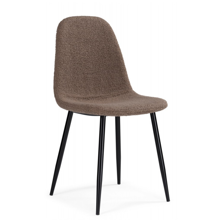 Стулья на металлокаркасе Lilu dark brown / black