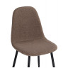 Стулья на металлокаркасе Lilu dark brown / black
