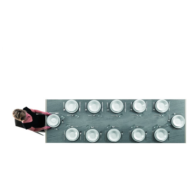 Столы BONTEMPI Стол LEO (42.55)120/170*80*Н75 см (М313/M313/ D003/D003 серый камень)