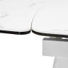 ELIOT.CR 120 раскладной обеденный стол, стеклянная столешница с керамическим покрытием