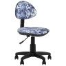 Детские компьютерные кресла детское УМКА абстракция синий обивка ткань крестовина пластик механизм регулировки высоты