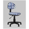 Детские компьютерные кресла детское УМКА абстракция синий обивка ткань крестовина пластик механизм регулировки высоты
