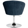 DOBRIN EDISON дизайнерское кресло с регулировкой по высоте с обивкой тканью велюр, цвет синий