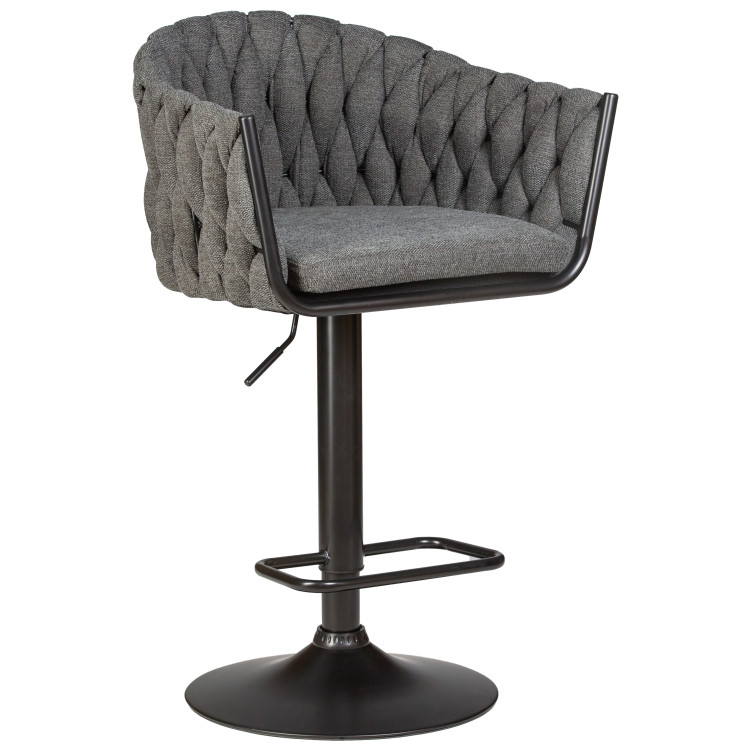 Полубарные стулья Стул барный DOBRIN LEON, графитовая ткань (LAR-275-21)