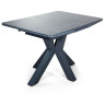 LINCOLN 120 раздвижной обеденный стол со столешницей из глазурованного стекла, max длина 150 см 