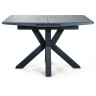 LINCOLN 120 раздвижной обеденный стол со столешницей из глазурованного стекла, max длина 150 см 