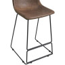 Полубарный стул CQ-8347B (высота H-66 см) на нерегулируемом каркасе, обивка винтажная экокожа 
