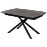 Керамические столы Стол RIVOLI 140 MATT BLACK MARBLE SOLID CERAMIC / BLACK, ®DISAUR