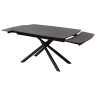 Керамические столы Стол RIVOLI 140 MATT BLACK MARBLE SOLID CERAMIC / BLACK, ®DISAUR