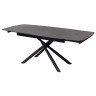 Керамические столы Стол RIVOLI 140 MATT BLACK MARBLE SOLID CERAMIC / BLACK, ®DISAUR