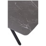 Керамические столы Стол RIVOLI 140 MATT BLACK MARBLE SOLID CERAMIC / BLACK, ®DISAUR